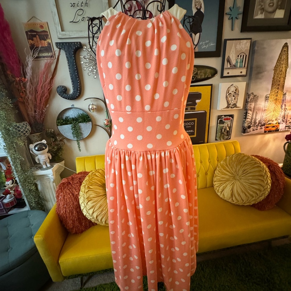 Polka Dot Halter Dress